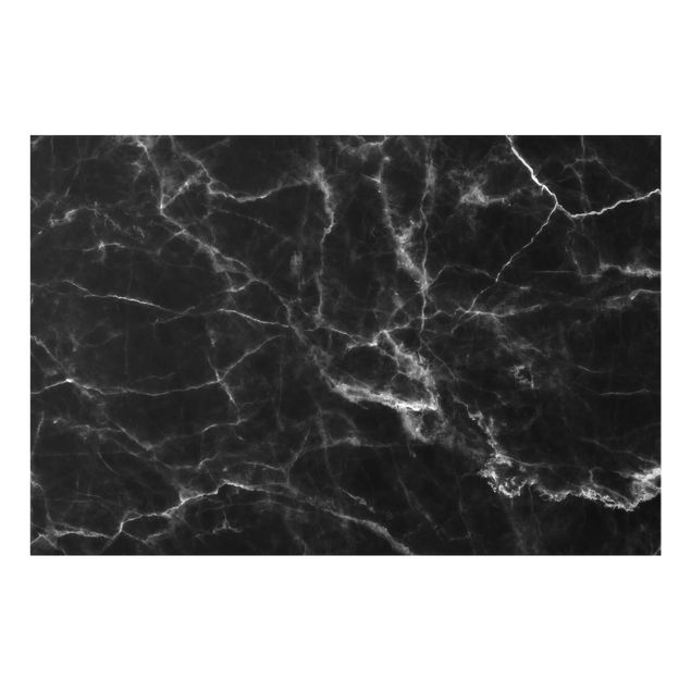 Spritzschutz Glas - Nero Carrara - Querformat - 3:2