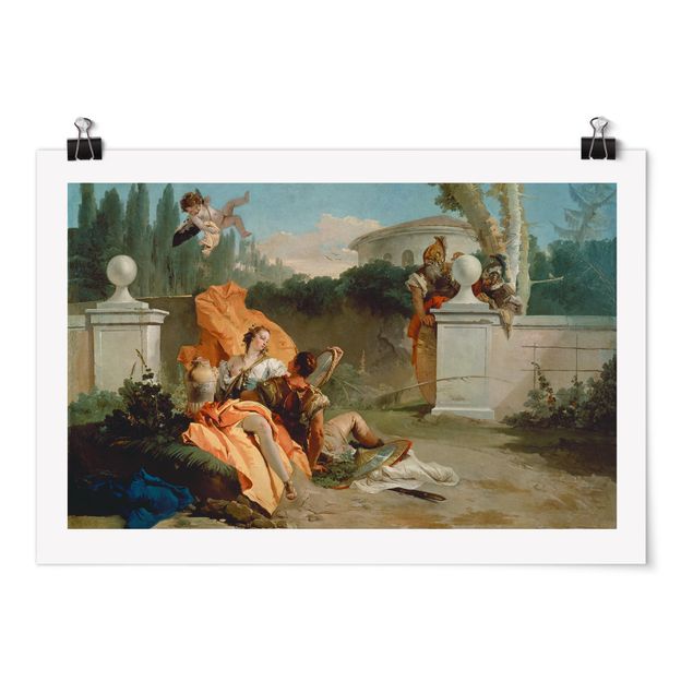 Poster - Giovanni Battista Tiepolo - Rinaldo und Armida - Querformat 2:3