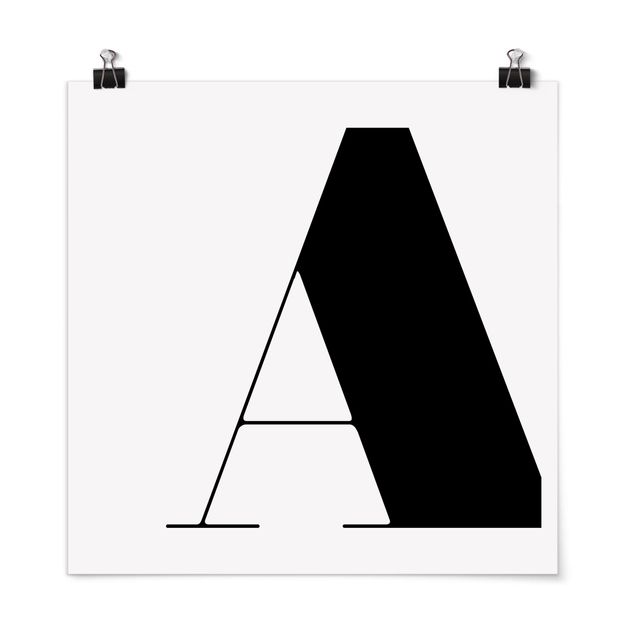 Spruch Poster Antiqua Letter A