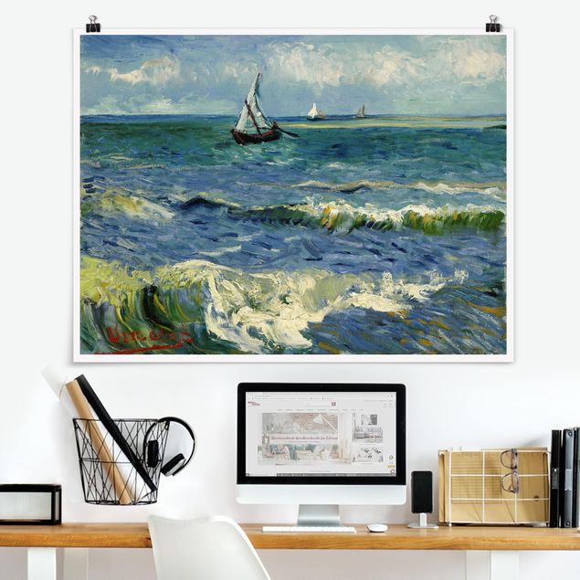 Impressionistische Bilder Vincent van Gogh - Seelandschaft