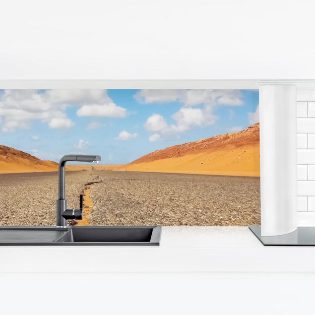 Küchenrückwand selbstklebend Wüstenstraße