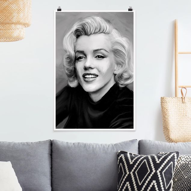 Wand Poster XXL Marilyn privat