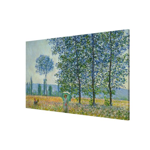 Magnettafel - Claude Monet - Felder im Frühling - Memoboard Querformat 2:3