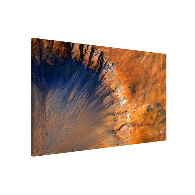Magnettafel - NASA Fotografie Marskrater - Hochformat 3:2