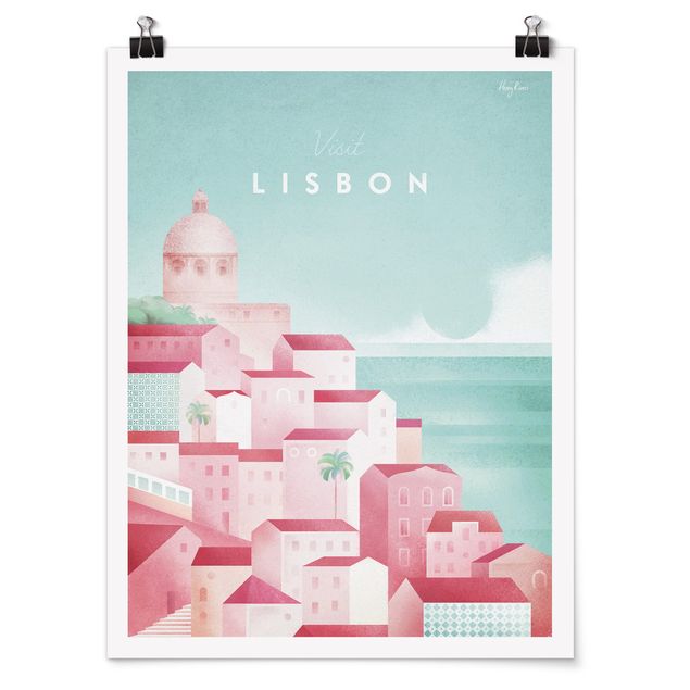 Henry Rivers Prints Reiseposter - Lissabon