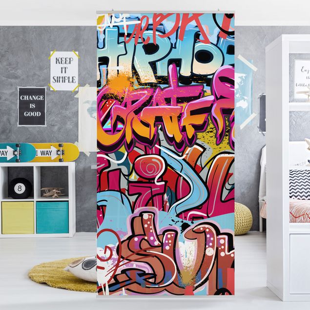 Raumteiler Muster HipHop Graffiti