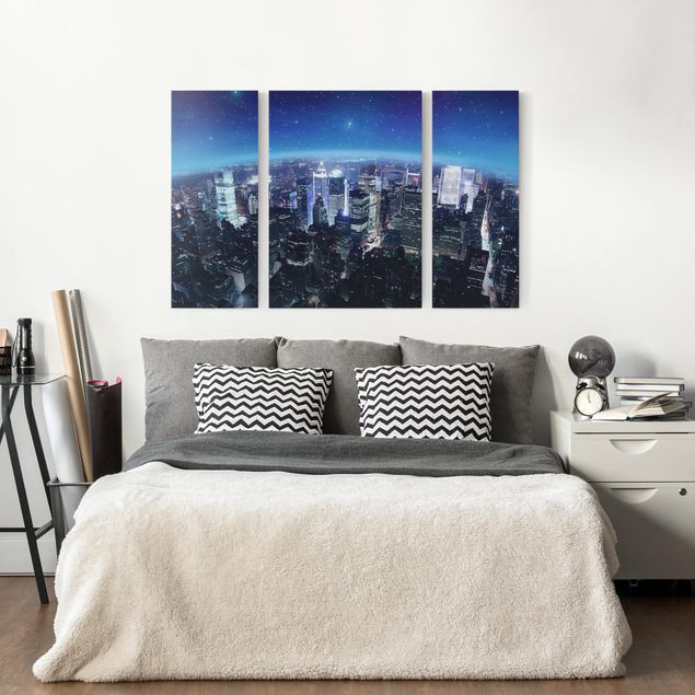 schöne Leinwandbilder Illuminated New York