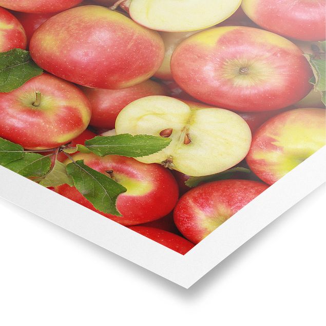 Poster - Saftige Äpfel - Hochformat 3:2