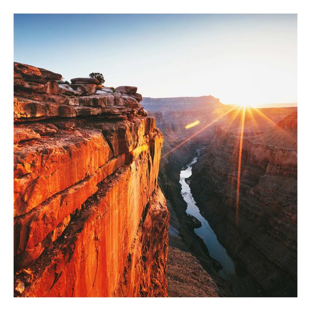 Spritzschutz Küche Sonne im Grand Canyon
