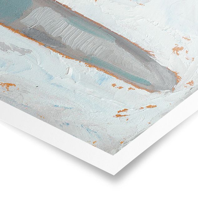 Poster - Impressionistisches Besteck - Messer - Panorama Querformat