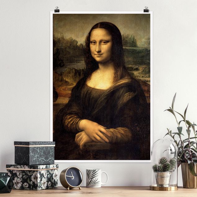 Barock Gemälde Leonardo da Vinci - Mona Lisa