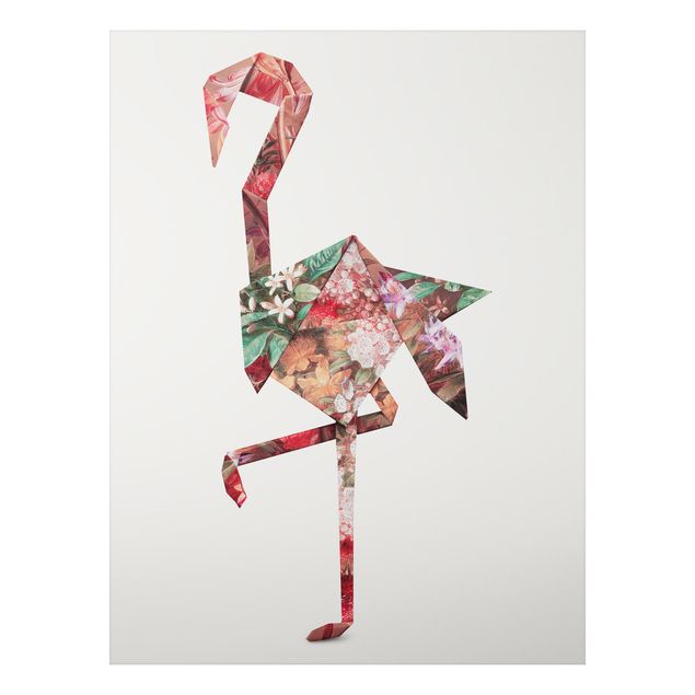 schöne Bilder Origami Flamingo