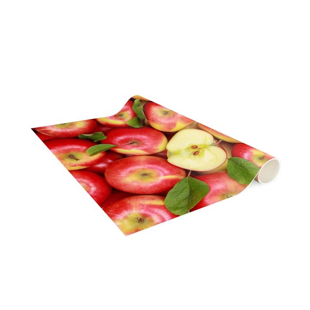 Teppich rot Saftige Äpfel