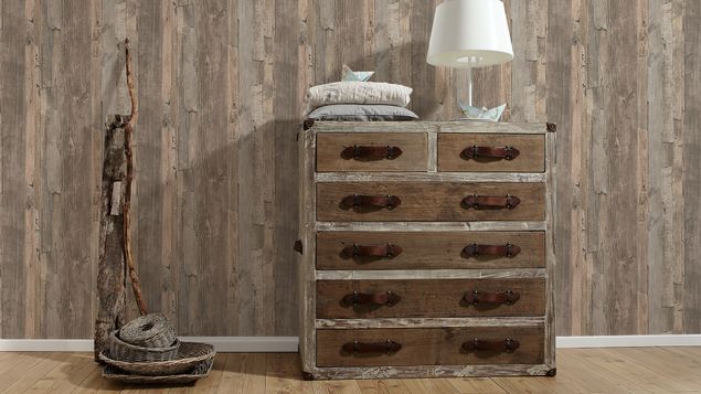 Holz Tapete A.S. Création Best of Wood`n Stone 2nd Edition in Beige Braun - 954053