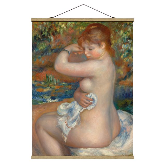 Stoffbilder mit Posterleisten Auguste Renoir - Badende