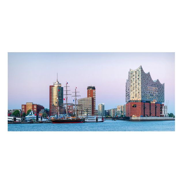 Magnettafel - Elbphilharmonie Hamburg - Panorama Querformat