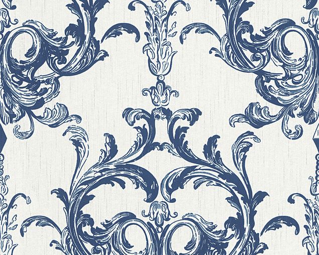 Architects Paper Mustertapete Tessuto 2 in Blau, Weiß