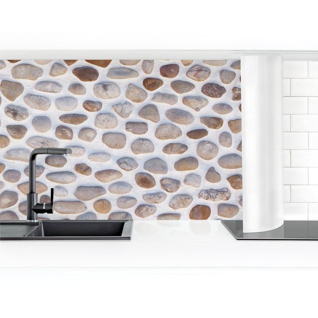 Küchenrückwand selbstklebend Andalusische Steinmauer