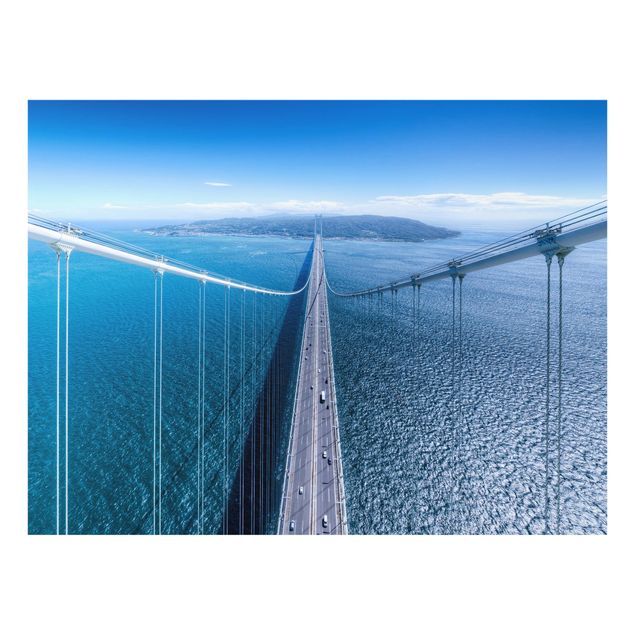Glas Spritzschutz - Brücke zur Insel - Querformat - 4:3
