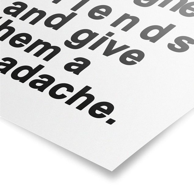 Poster - Designers Headache - Hochformat 3:2