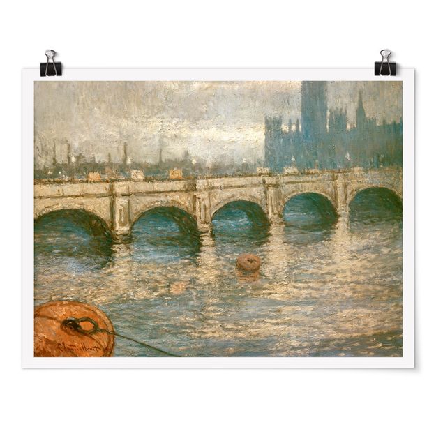 Bilder von Monet Claude Monet - Themsebrücke