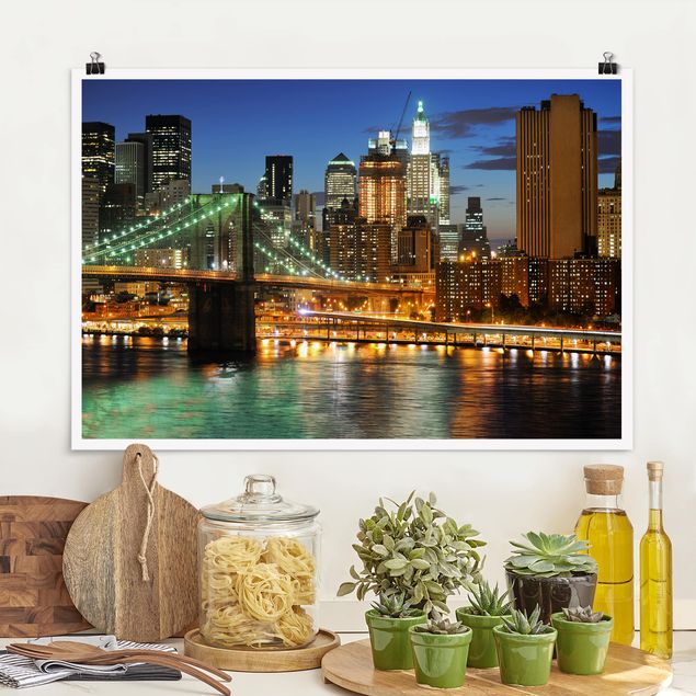 New York Poster Manhattan Panorama