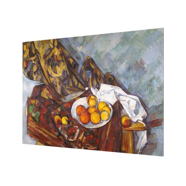 Glas Spritzschutz - Paul Cézanne - Stillleben Früchte - Querformat - 4:3