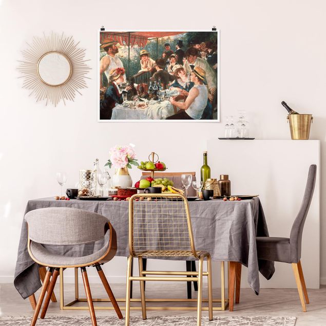 Poster - Auguste Renoir - Das Frühstück der Ruderer - Querformat 3:4