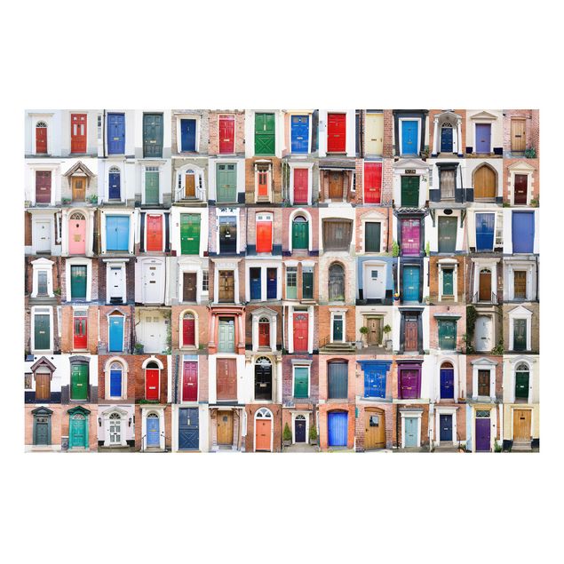 Foto auf Hartschaumplatte 100 Türen