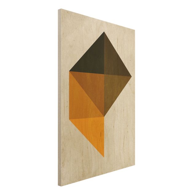 Holzbilder Muster Geometrisches Trapez