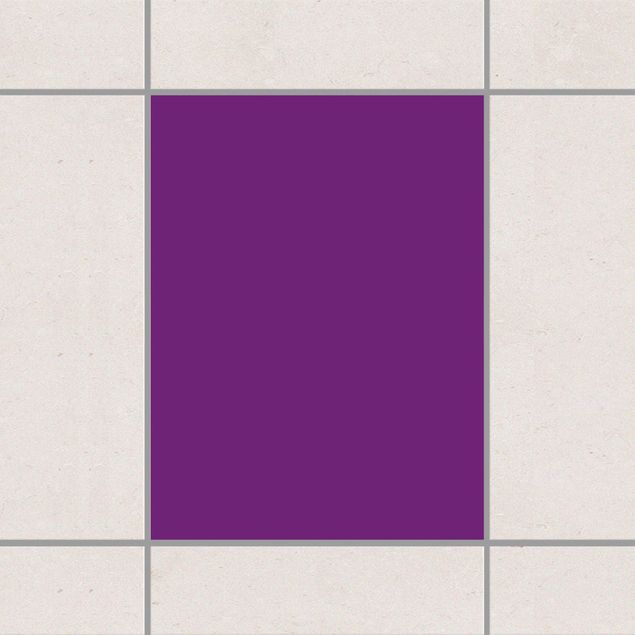 Fliesen Aufkleber einfarbig Colour Purple