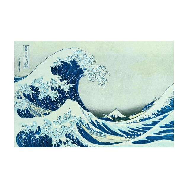 grosser Teppich Katsushika Hokusai - Die grosse Welle von Kanagawa