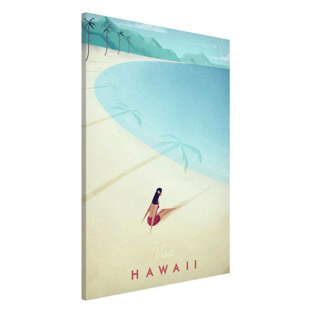 Magnettafel Blume Reiseposter - Hawaii