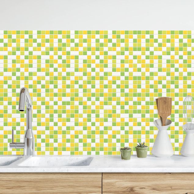 Platte Küchenrückwand Mosaikfliesen Frühlingsset