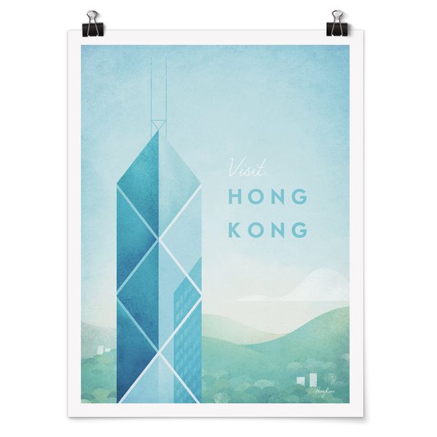 Henry Rivers Poster Reiseposter - Hong Kong