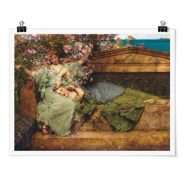 Wandbilder Sir Lawrence Alma-Tadema - Im Rosengarten