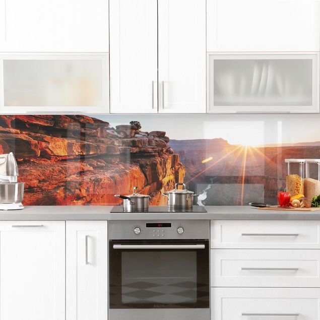 Wandpaneele Küche Sonne im Grand Canyon