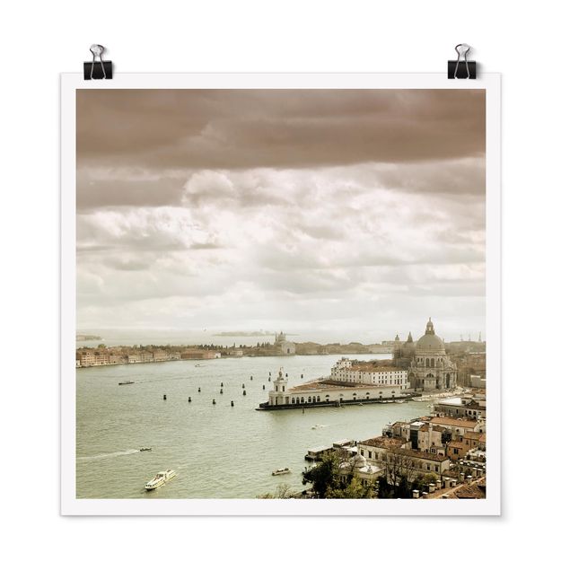 Poster - Lagune von Venedig - Quadrat 1:1