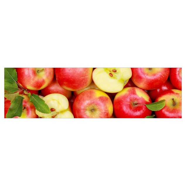 Küchenrückwand Motiv Saftige Äpfel