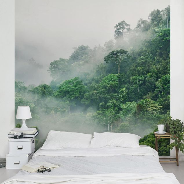 Fototapete - Dschungel im Nebel - Fototapete