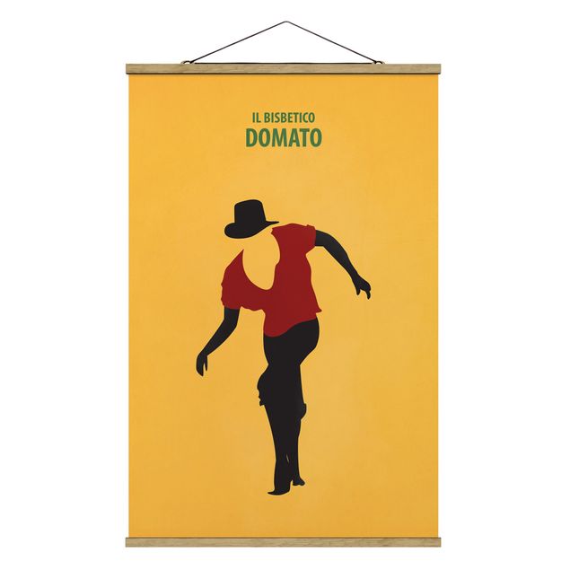 Stoffbild mit Posterleisten - Filmposter Il Bisbetico Domato - Hochformat 2:3