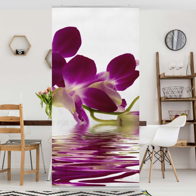 Blumen Raumteiler Pink Orchid Waters