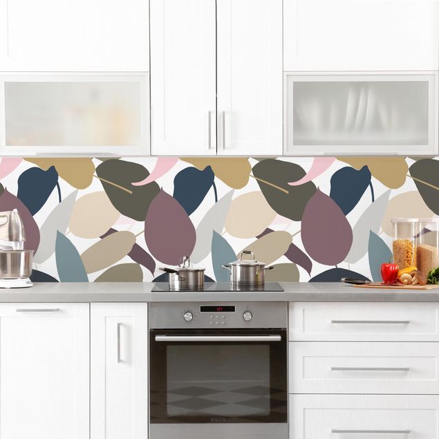 Küchenrückwand selbstklebend Modern Tropical Muster