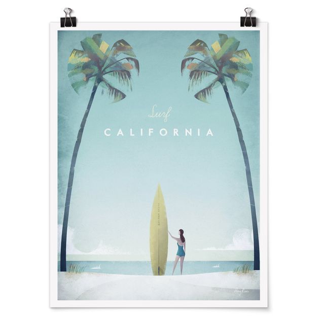 Poster - Reiseposter - California - Hochformat 4:3