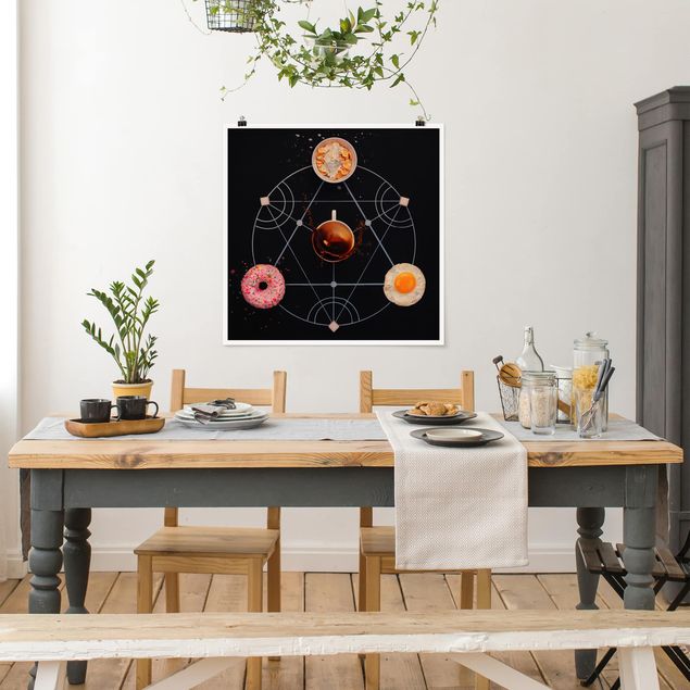 Poster - Alchemie des Frühstücks - Quadrat 1:1