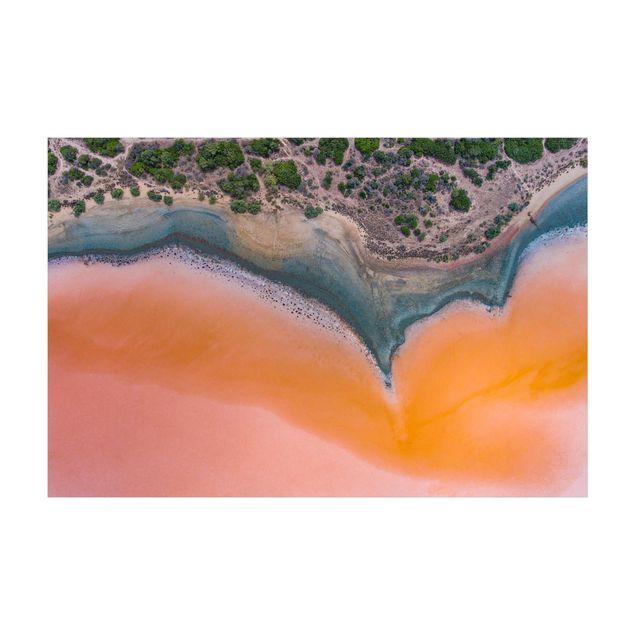 Teppiche groß Oranges Seeufer auf Sardinien