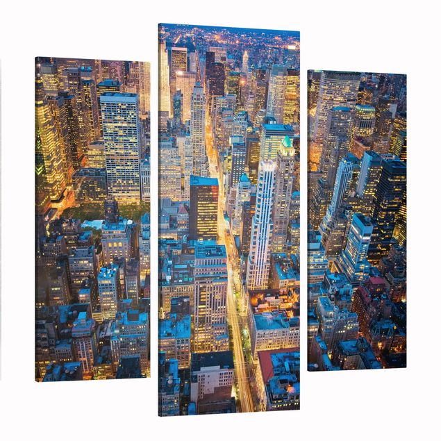 Leinwandbild 3-teilig - Midtown Manhattan - Galerie Triptychon