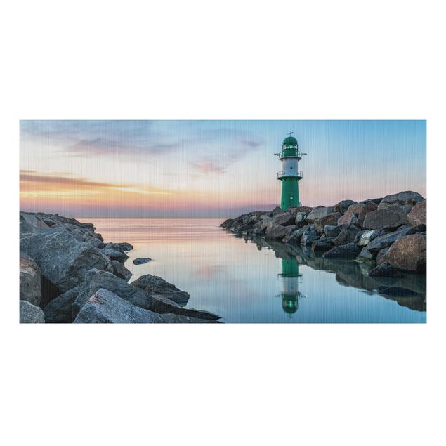 Alu-Dibond - Sunset at the Lighthouse - Hochformat