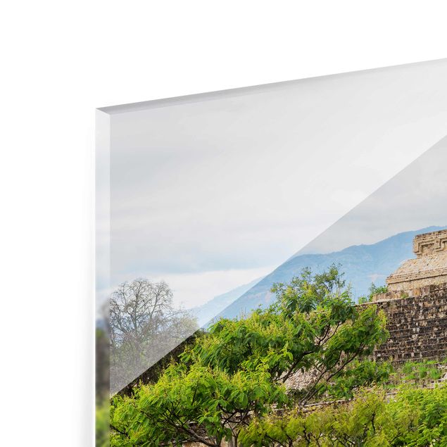 Bilder auf Glas Pyramide von Monte Alban