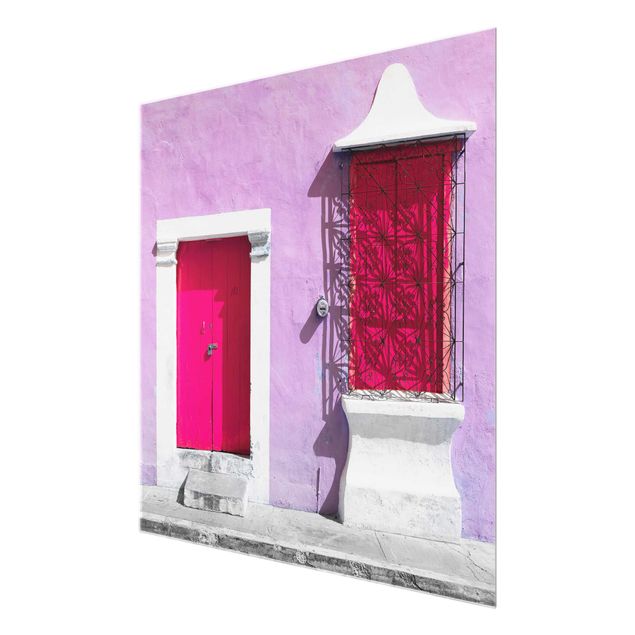 Bilder Rosa Fassade Pinke Tür